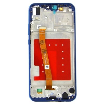 Huawei Serie P Display Con Frame per Huawei P20 Lite Blu