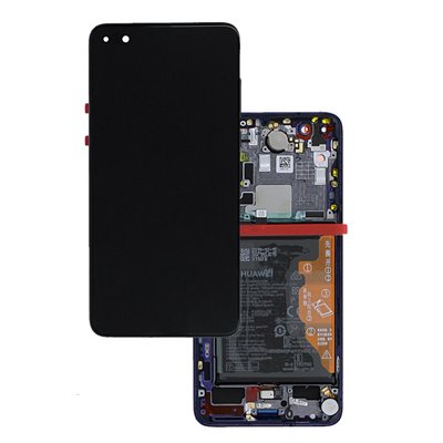 Huawei Serie P Huawei P40 Pro LCD ELS-NX9 ELS-N09 Midnight Black S. Pack