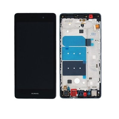 Huawei Serie P LCD + Touch Originale con Frame per Huawei P8 Lite Nero
