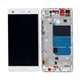 Huawei Serie P LCD + Touch Originale con Frame per Huawei P8 Lite Bianco