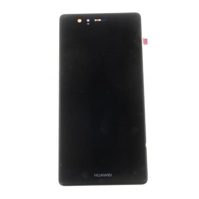 Huawei Serie P LCD + Touch Originale con Frame per Huawei P9 Nero