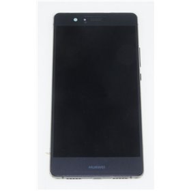 Huawei Serie P LCD + Touch ORIGINALE con Frame per Huawei P9 Lite Nero