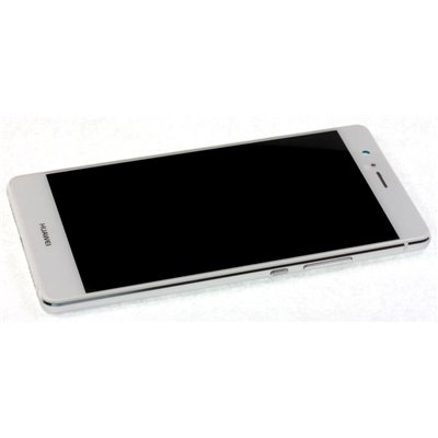 Huawei Serie P LCD + Touch ORIGINALE con Frame per Huawei P9 Lite Bianco
