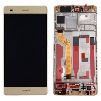 Huawei Serie P LCD + Touch Originale con Frame per Huawei P9 Gold