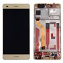 Huawei Serie P LCD + Touch Originale con Frame per Huawei P9 Gold