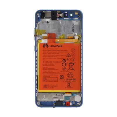 Huawei Serie P Huawei P10 Lite LCD Display + Batt + Frame Service Pack Blu