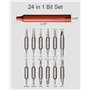 Attrezzi Tools HOTO 24-in-1 Giravite con inserti colore Rosso
