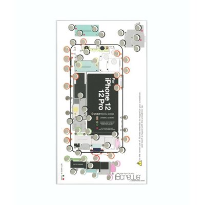 DottorPodX Utensili iScrews 12P vassoio per posizionamento viti iPhone 12 12 Pro