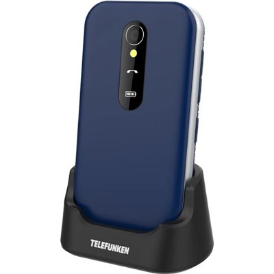 Cellulari per anziani Telefono Cellulare Conchiglia S450 Telefunken 2.8'' Blu
