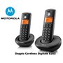 Motorola Cordless TELEFONO CORDLESS DOPPIO E202 MOTOROLA NERO