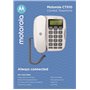 Motorola Cordless Telefono fisso con Vivavoce e Tasti grandi Motorola CT510