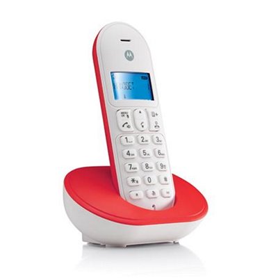 Motorola Cordless Telefono Cordless Dect Motorola T101 Rosso