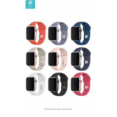 Accessori Watch Cinturino Apple Watch 42-44mm Delux Sport Red