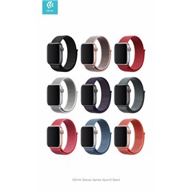 Accessori Watch Cinturino Apple Watch 4 serie 40mm Delux Sport 3 Red