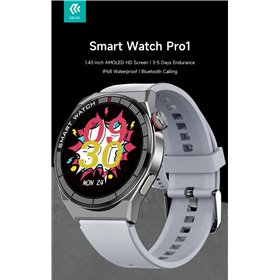 Devia Smart Watch DEVIA Smart Watch Pro1 EM705 IP68 Display Amoled HD Silver