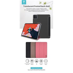 Cover Apple iPad Cover in TPU con supporto pencil per iPad 11 Pro 2020 Nera
