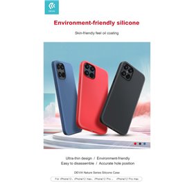 Cover Apple iPhone Cover in Silicone effetto seta per iPhone 12 Mini Rossa
