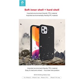 Cover Apple iPhone Cover protezione interno morbido per iPhone 12 Pro Max Nera