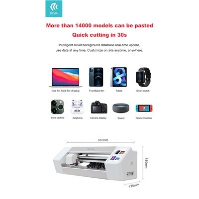 Plotter Taglio Pellicole Plotter Bluetooth per Laptop e Smartphone con App integrata