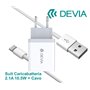 Fine Stock Suit Carica Batteria 2,1A e Cavo Usb Lightning Apple