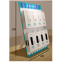 Espositori Espositore da Banco 8 Ganci Devia in Plexiglass 550 x 400 mm