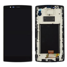 LG Ricambi Lcd Originale per LG G4 H815 con Frame Nero