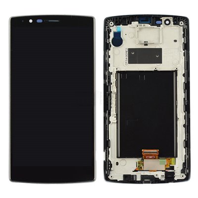 LG Ricambi Lcd Originale per LG G4 H815 con Frame Nero