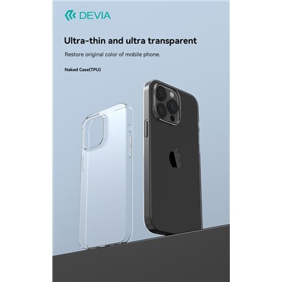Cover Apple iPhone Cover Trasparente Morbida in TPU per iPhone 15 Pro Max