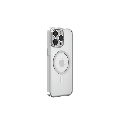 Cover Apple iPhone Cover Magnetica Glimmer con Apple Magsafe iPhone 15 Plus Sil