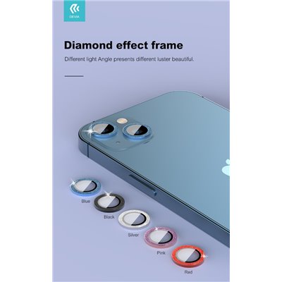 Pellicole iPhone Proteggi lenti diamantate iPhone13 &13 Mini Cornice Nera