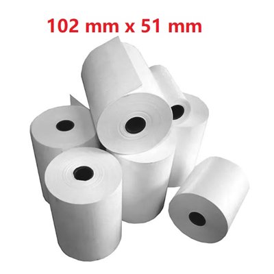 Opaco White Roll:102mm x 51mm, 650 labels,Diametro 40mm Ad inchiostro