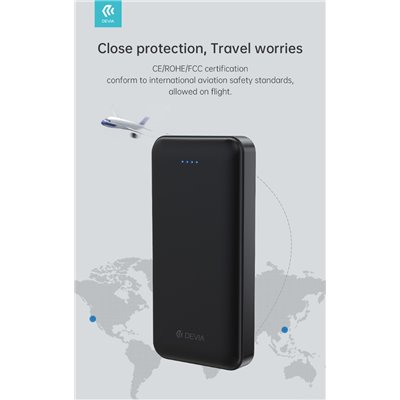 Fine Stock Power Bank Guardian 20.000 mAh 2 Uscite 5 volt 2.1A. Nero