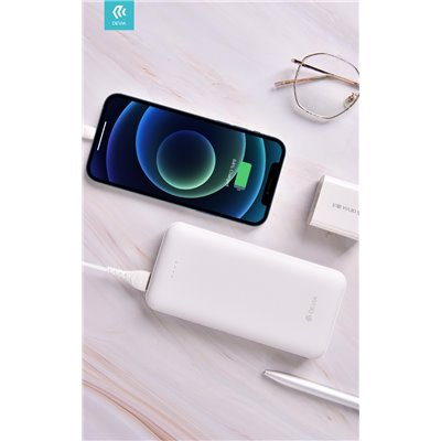 Fine Stock Power Bank Guardian 20.000 mAh 2 Uscite 5 volt 2.1A. Bianco