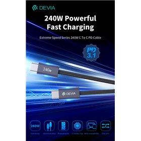 Cavi ConnettivitÃ  Cavo Devia da Tipo-C a Tipo-C PD 240W Super rapido 2 Metri