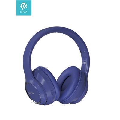 Auricolari&Microfoni Cuffia wireless V2 EM039 bluetooth V. 5.2 ricaricabile Blu