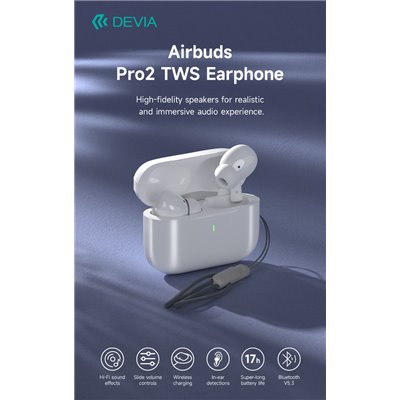 Auricolari&Microfoni Auricolare Airbuds Pro2 EM058 TWS carica Wireless Bluetooth