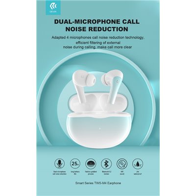 Auricolari&Microfoni Auricolare TWS wireless EM412 con ENC TWS-M4 Bluetooth V.5,2
