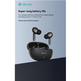 Auricolari&Microfoni Auricolari Devia TWS-K2 Bluetooth 5.3 EM060 Neri