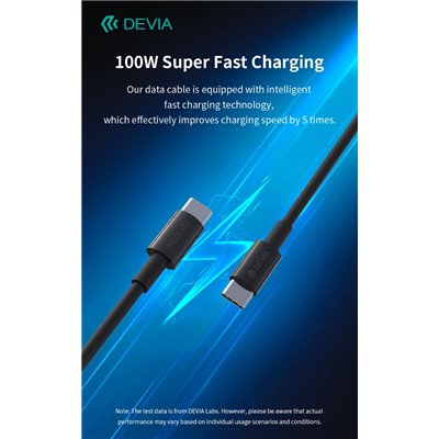 Cavi ConnettivitÃ  Cavo Smart Series 100W Tipo-C a C PD Carica rapida 5A, 1,5 M