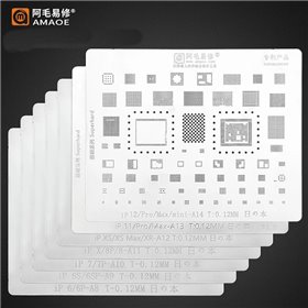 Attrezzi Tools Stencil Reballing universali AMAOE per iPhone 5-14 Pro Max