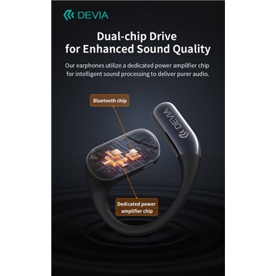 Auricolari&Microfoni Auricolari EM043 wireless senza inserimento nell'orecchio OWS Ultra1 Neri