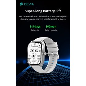Devia Smart Watch DEVIA Smart Watch WT4 IP67 modello JX627J Silver
