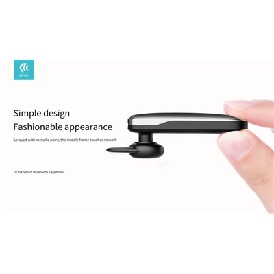 Auricolari&Microfoni Auricolare Devia Smart Bluetooth 4.2 Riduttore Rumore Nero