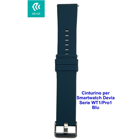 Devia Smart Watch Cinturino per smartwatch Devia Serie WT1 / Pro1 Blu