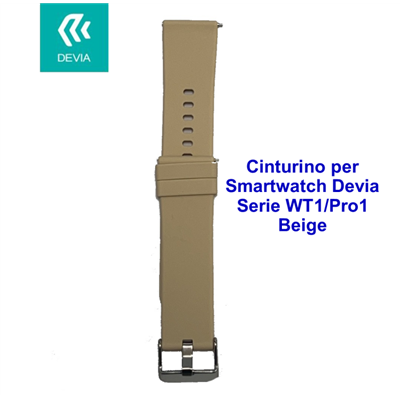 Devia Smart Watch Cinturino per smartwatch Devia Serie WT1 / Pro1 Beige