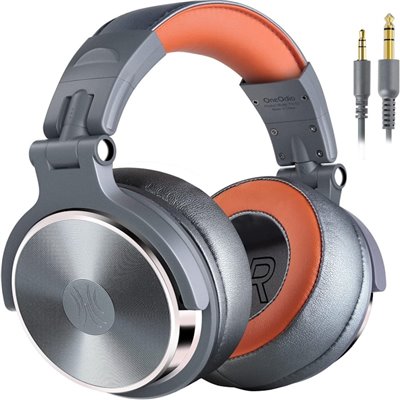 Auricolari & Cuffie DJ OneOdio Studio Pro 50 Hi-Res Cuffie DJ Cablate c/Microfono Silver/Orange