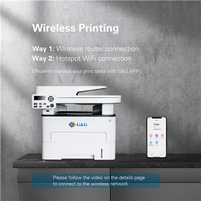 G&G M4100DW Multifunzione A4, 33ppm Wi-Fi Flatbed & ADF 