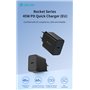 Carica Batterie Carica Batterie PD 45 Watt Tipo-C per carica rapida nero