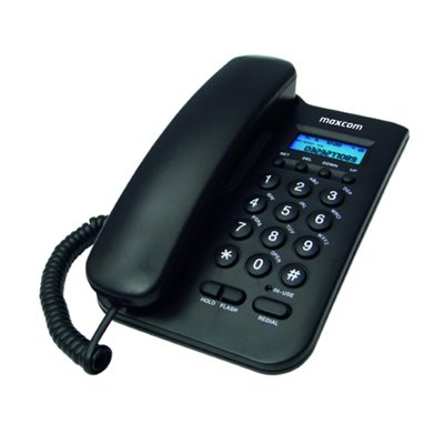 Cellulari per anziani Telefono Fisso MAXCOM KXT100 Nero