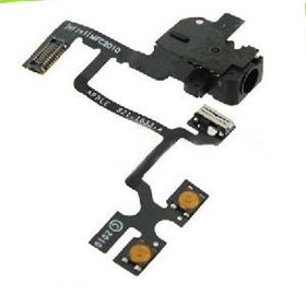 Fine Stock Connettore Audio Jack con cavo flex  per iPhone 4 Bianco
